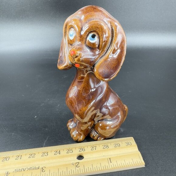 Vintage RedWare Pottery Dog Family Set 3 Made In Japan Figurines Decorative VTG - Picture 4 of 15